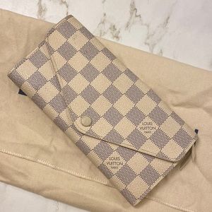 Authentic Damier Azur Sarah Louis Vuitton Wallet